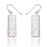 Hali Drop Earrings - Sterling Silver - Majestico Gifts